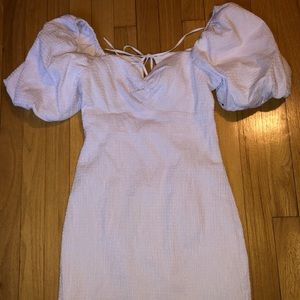 White mini dress